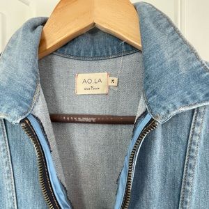 AO LA Sleeveless Denim Jumpsuit. 26